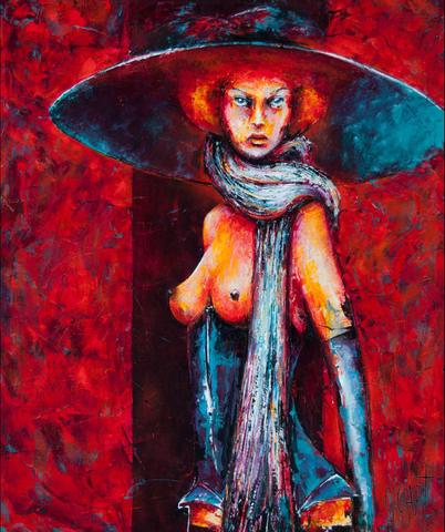 Barbarella, tableau de Philippe Cloart