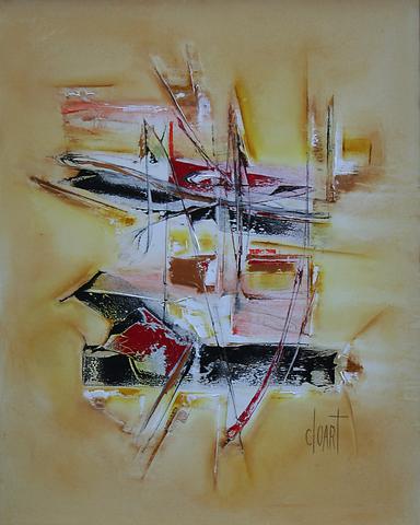 Belgia sun, tableau abstrait de Philippe Cloart