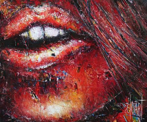 Bouche, tableau de Philippe Cloart