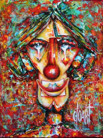 Clown Mouton 01, tableau de Philippe Cloart