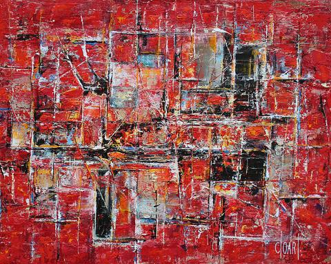 Divers, tableau abstrait de Philippe Cloart