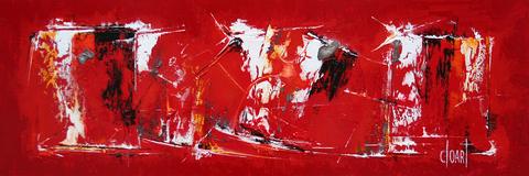 Envolée d'Elisa, tableau abstrait de Philippe Cloart
