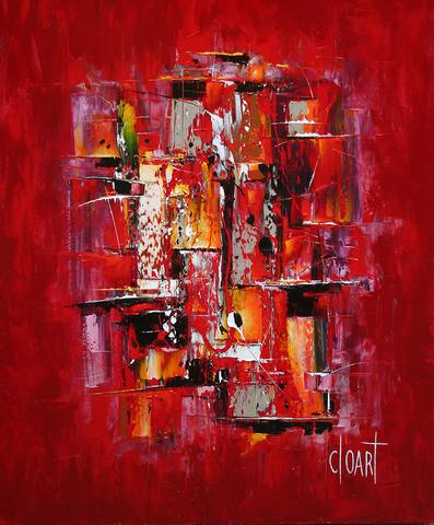 Équilibre 01, tableau abstrait de Philippe Cloart