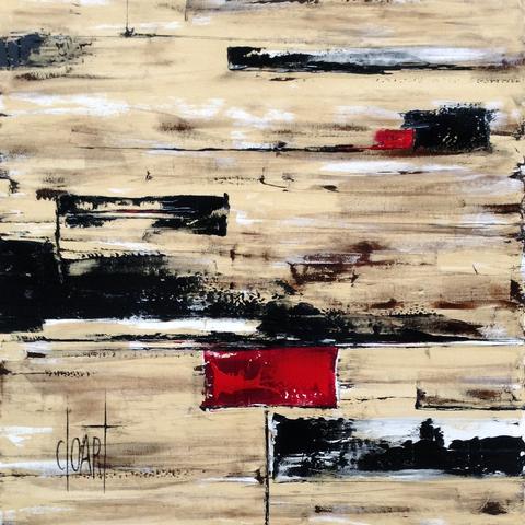 Équilibre polygone, tableau abstrait de Philippe Cloart