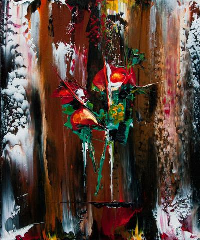 Fleur Lucie, tableau de Philippe Cloart