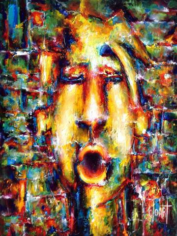 Le cri, tableau de Philippe Cloart