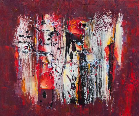 Magma, tableau abstrait de Philippe Cloart