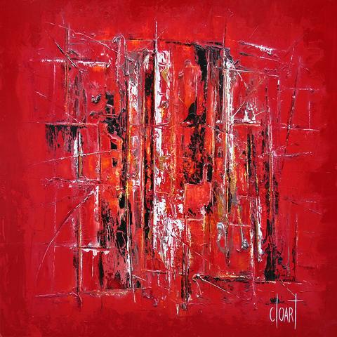 Ouverture vers amour, tableau abstrait de Philippe Cloart