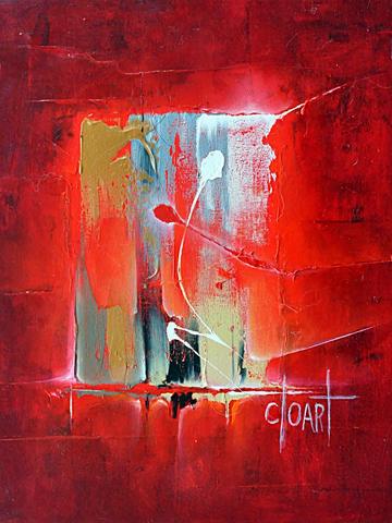 Triptyque 01, tableau abstrait de Philippe Cloart