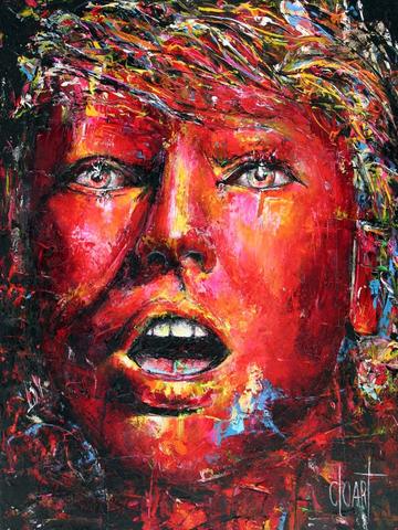 Visage, tableau de Philippe Cloart