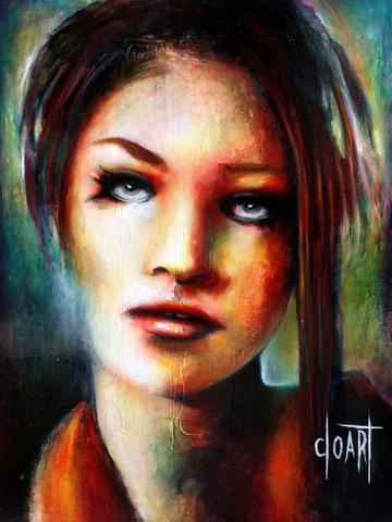 Visage Lolitta, tableau de Philippe Cloart